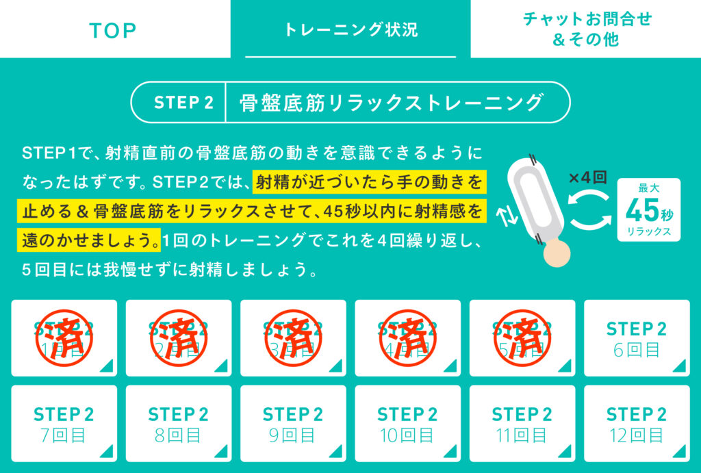 早漏　トレーニング　LINE