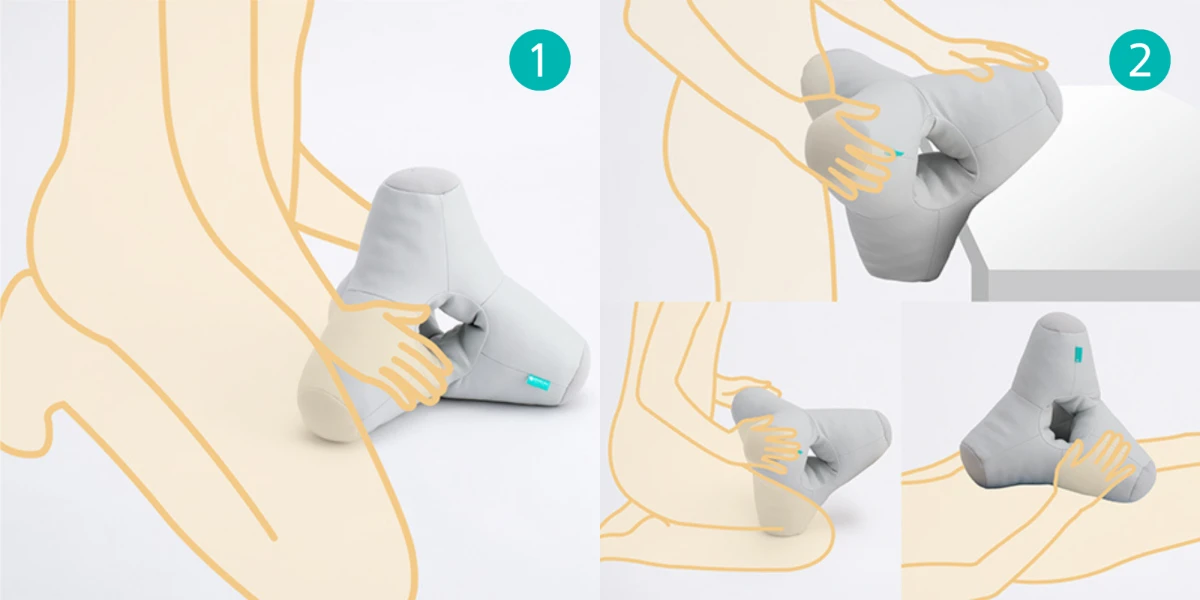 床や布団、ベッドの上で使用するスタイル