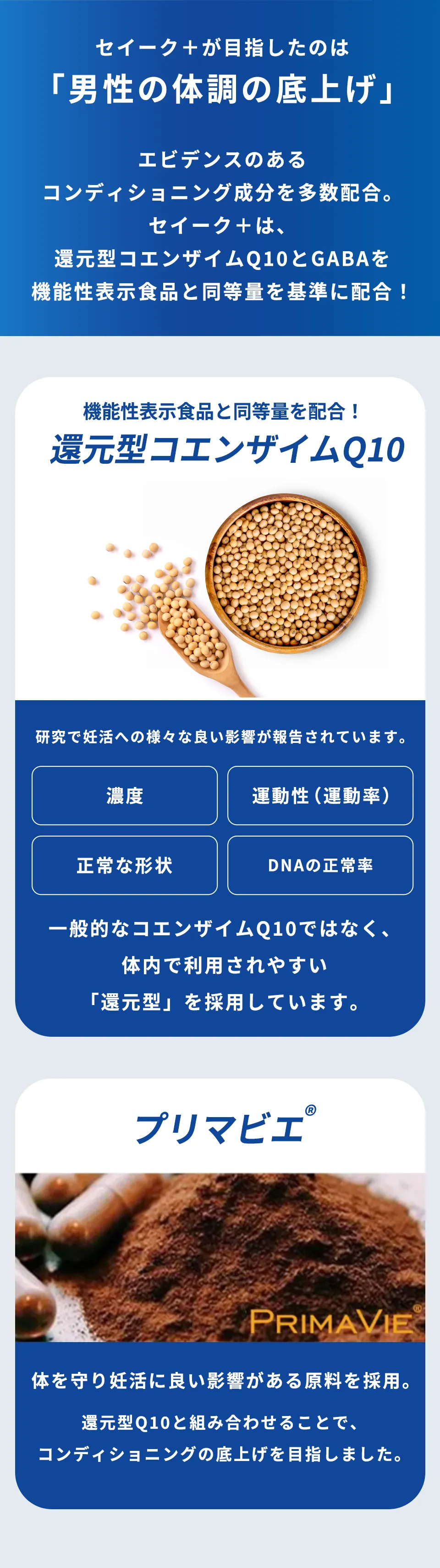 セイーク＋が目指したのは「精子力の底上げ」