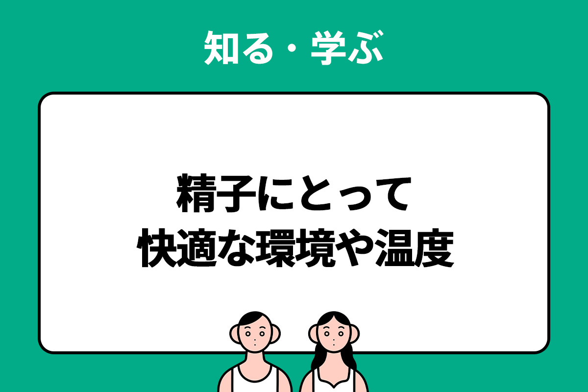 精子（精液）は温度に弱い？ 精子にとって快適な環境や温度は何度？ - ニニンカツ by TENGA HEALTHCARE