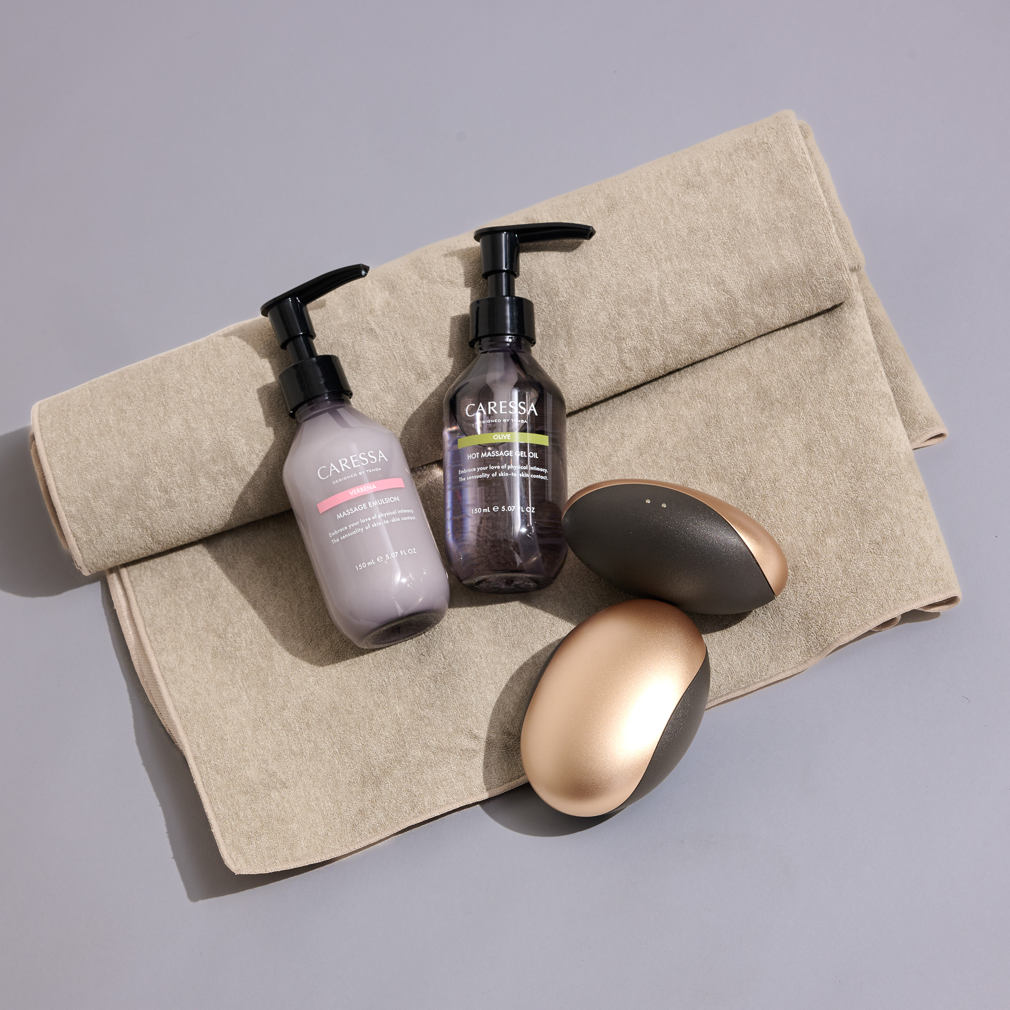 CARESSA HOME SPA EMULSION SET（ベージュ） CARESSA HOME SPA EMULSION SET（ベージュ）